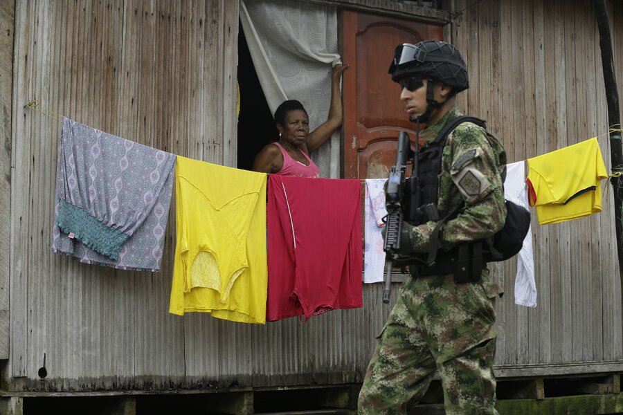 Protesters gangland commander Rural colombia welcomes gangs that mete out vigilante justice