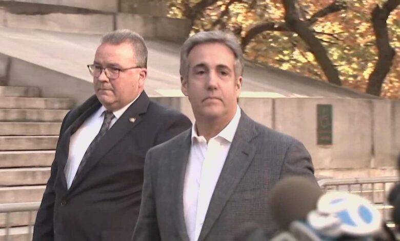 Michael cohen takes the stand in trumps trial