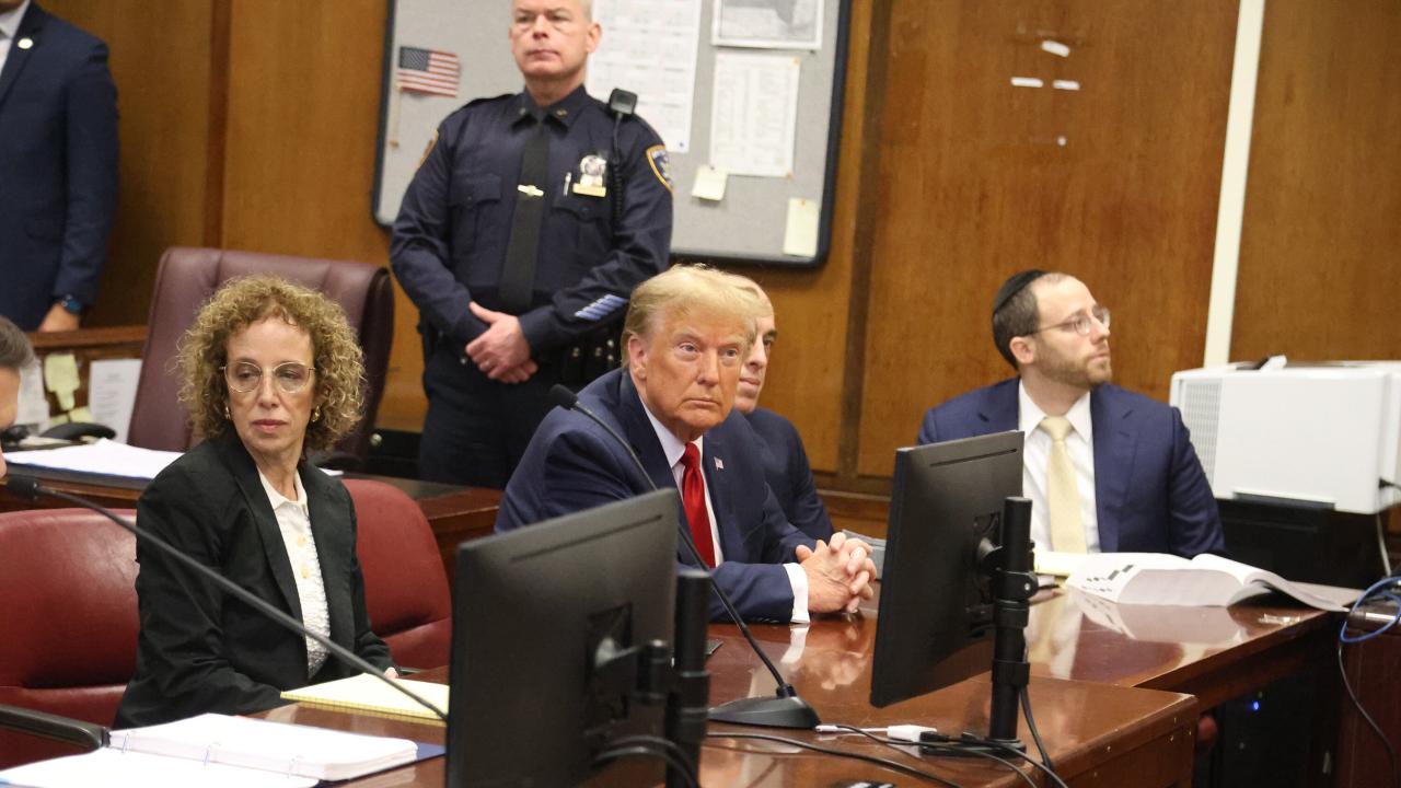 Democrats save mike johnson trumps hush money trial so far