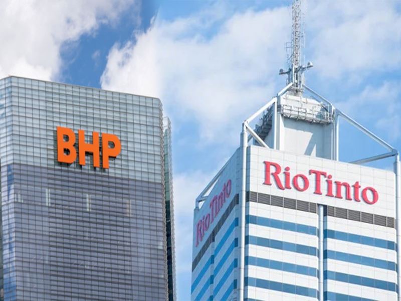 Bhp and rio tinto are heading in different directions