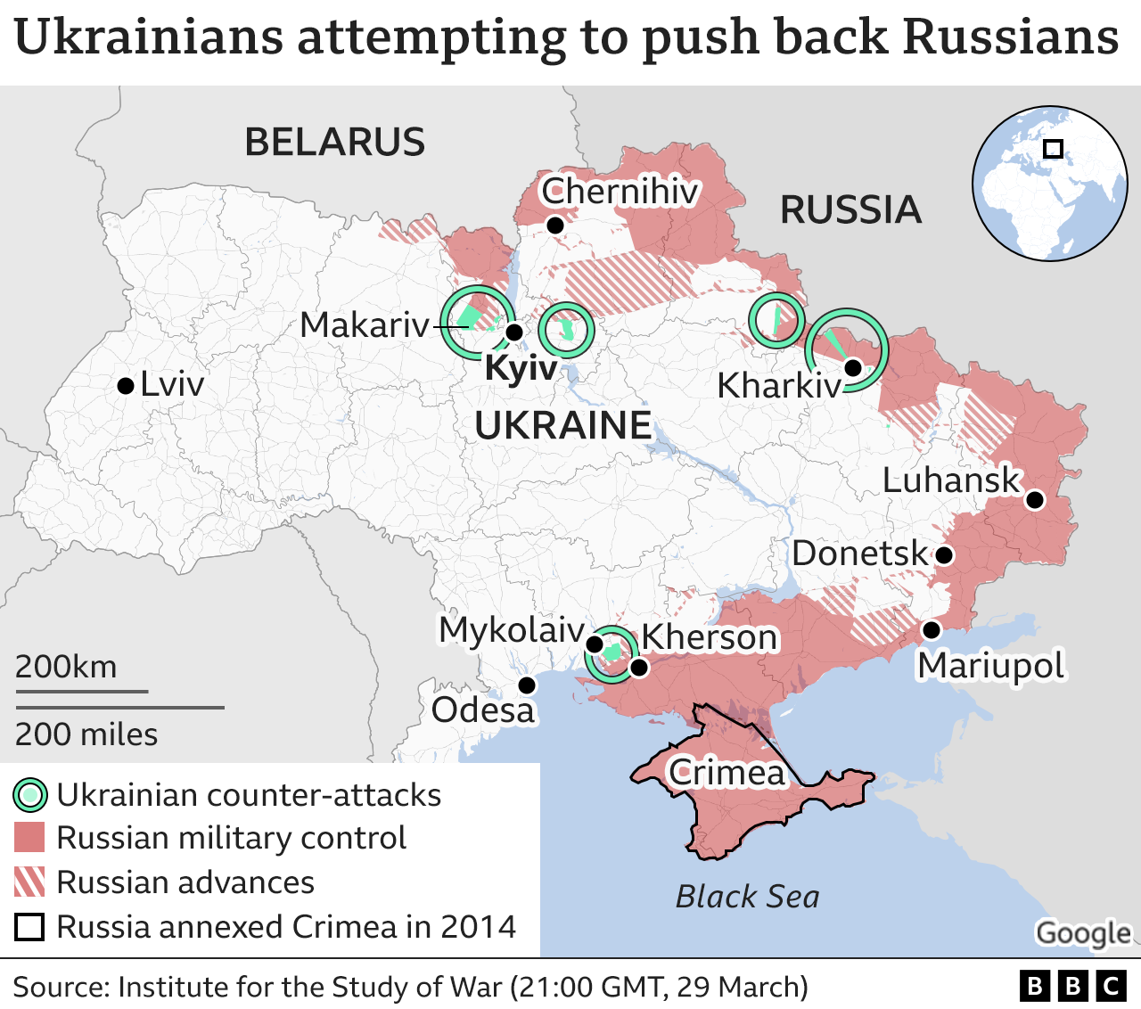 Russia continues to advance in eastern ukraine