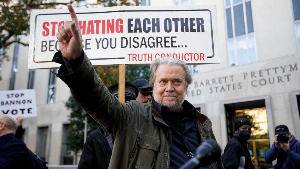 Steve bannon must report to prison republicans woo minorities