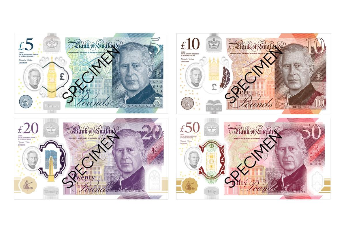 Charles iii gets his own paper currency