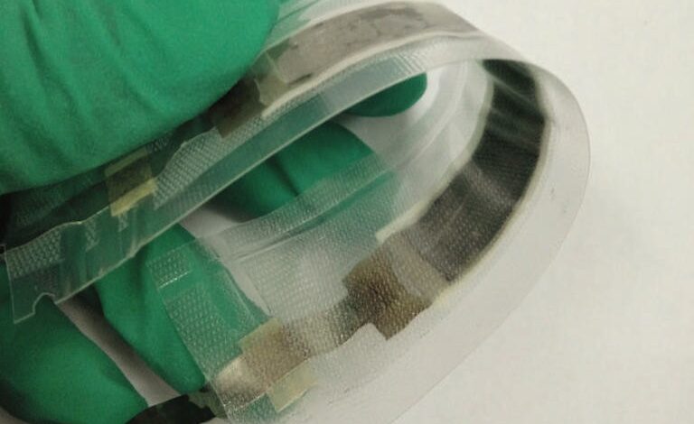 New batteries are stretchable enough to wear against the skin