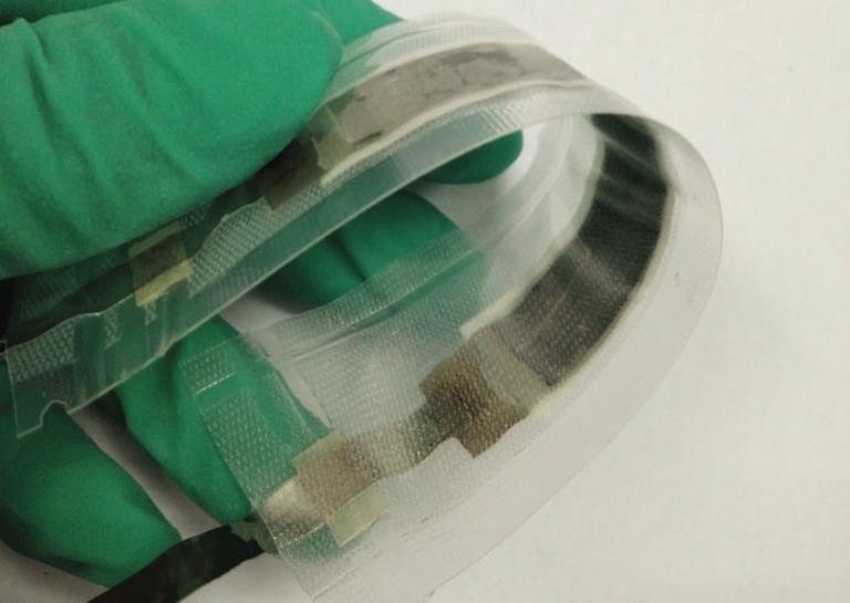 New batteries are stretchable enough to wear against the skin