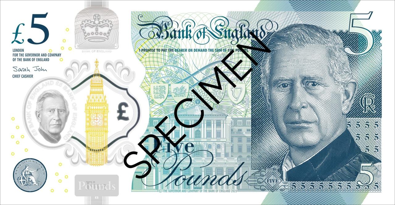 Charles iii gets his own paper currency