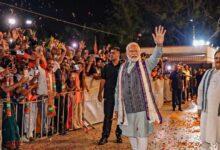 Exit polls point to a crushing victory for narendra modi