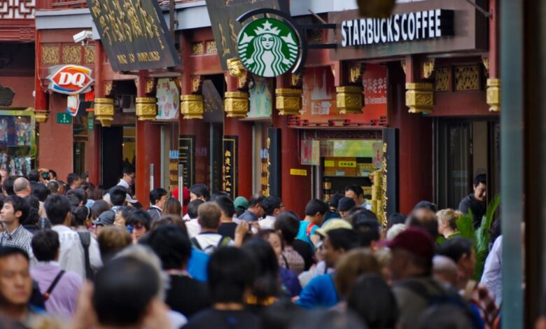 China is now the world leader in coffee shops