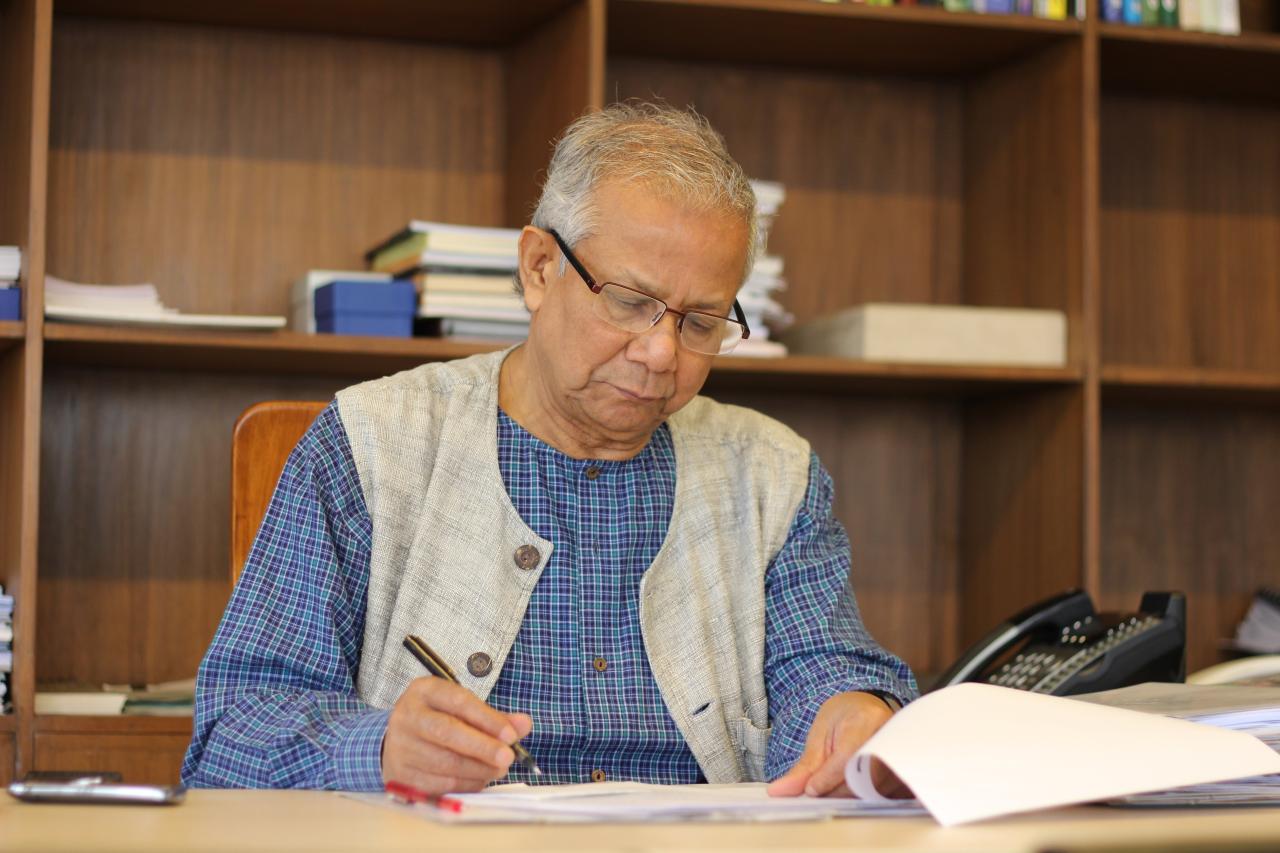 Muhammad yunus a microcredit pioneer is bangladeshs interim leader