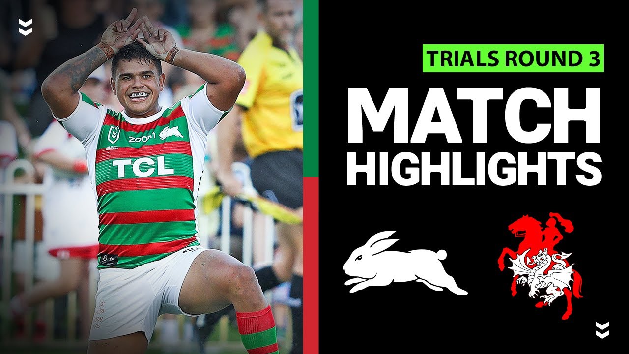 Nrl rabbitohs dragons round