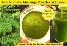 Leaves moringa drinking tea prepare into legit stalks step