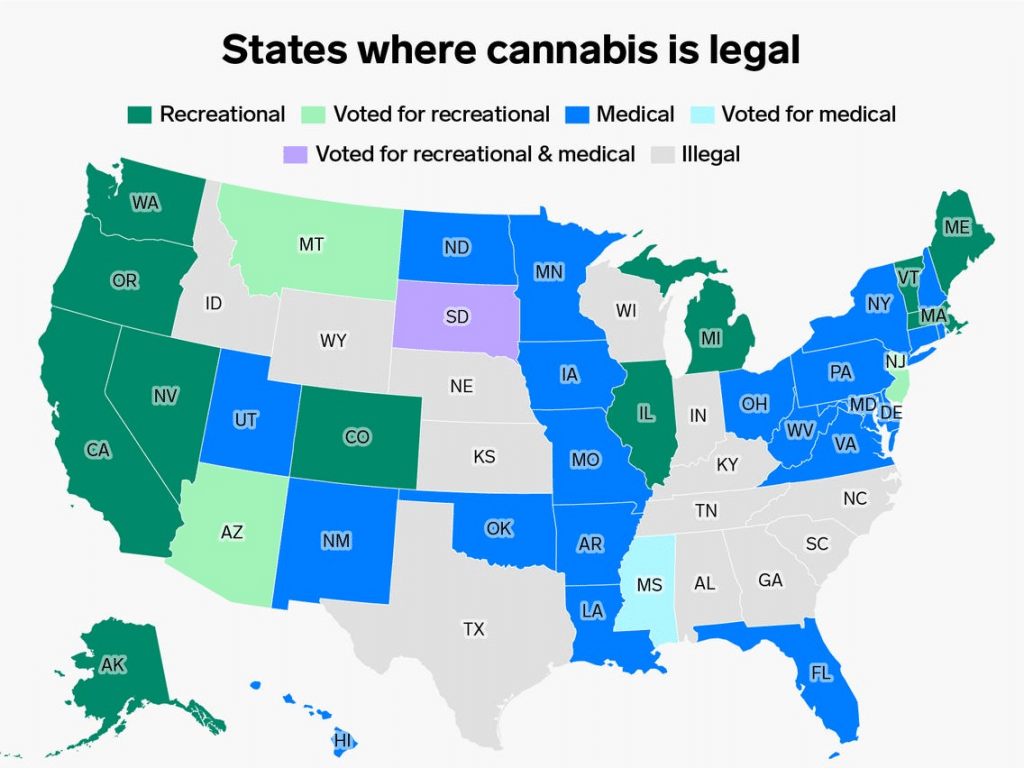 Cannabis legalization marijuana markets legislation cannaline legalize voting trajectory talk shayanne Marijuana is already legal for a majority of americans