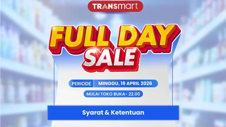 Transmart Full Day Sale Besok Datang Lagi! Serbu Pesta Diskon 50% + 20%