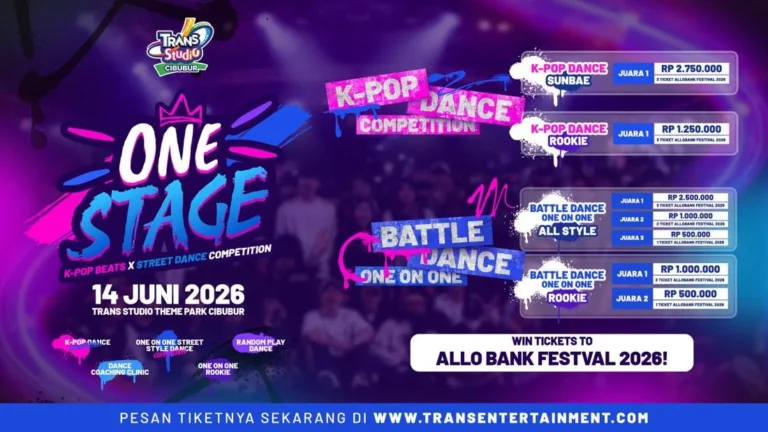 Trans Studio Cibubur Set to Host One Stage K-Pop Beats and Street Dance Competition as Platform for Aspiring Talent in Greater Jakarta
