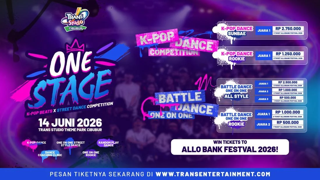 Trans Studio Cibubur Set to Host One Stage K-Pop Beats and Street Dance Competition as Platform for Aspiring Talent in Greater Jakarta