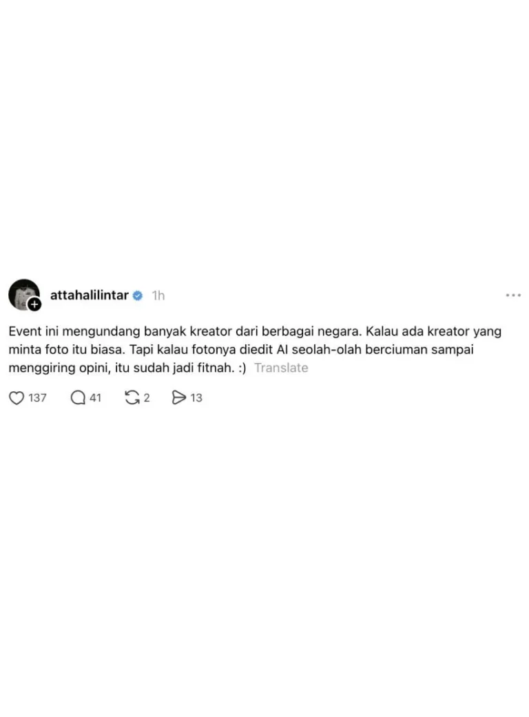 Atta Halilintar Addresses Viral AI-Generated Image Allegations Amidst Growing Concerns Over Digital Misinformation