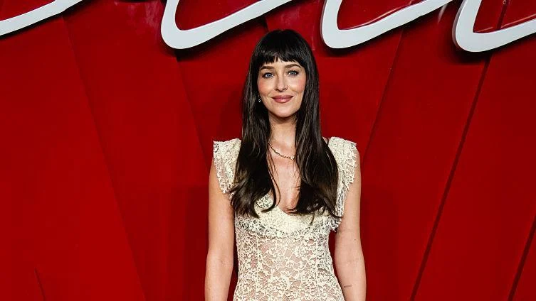 Dakota Johnson Stuns on the London Red Carpet in a Sheer Colleen Allen Gown for the Global Premiere of Verity