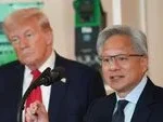 Donald Trump and Nvidia CEO Jensen Huang clash with AI skeptics to champion American technological dominance